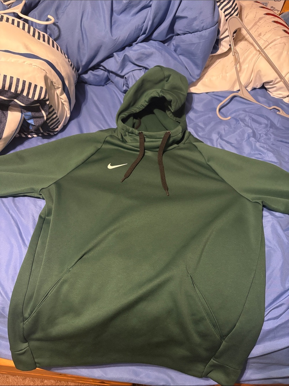 Nike Green Pullover Hoodie thermo fit